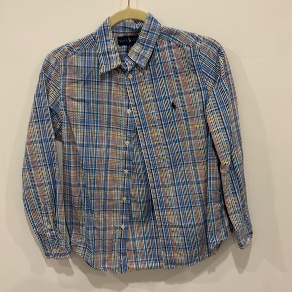 Boys Ralph Lauren button down shirt.